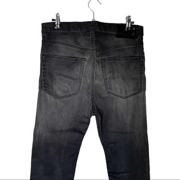 R13 The Drop Skinny Ankle Jeans Women’s Size 25 Dusty Black Cropped Mid Rise - Picture 7 of 16